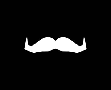 Movember Logo - a while moustache