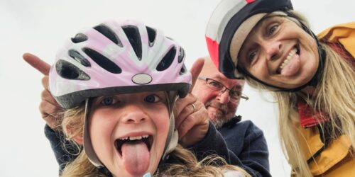 Family bike ride